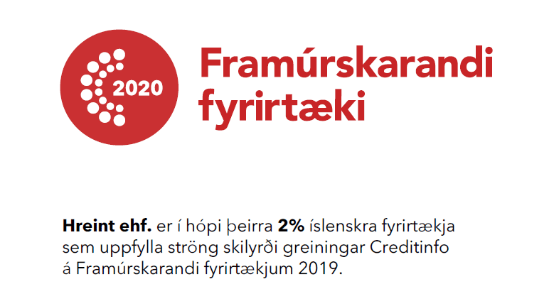 Sjötta árið í röð er Hreint framúrskarandi